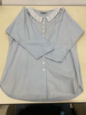 VINTAGE BLUE BLOUSE